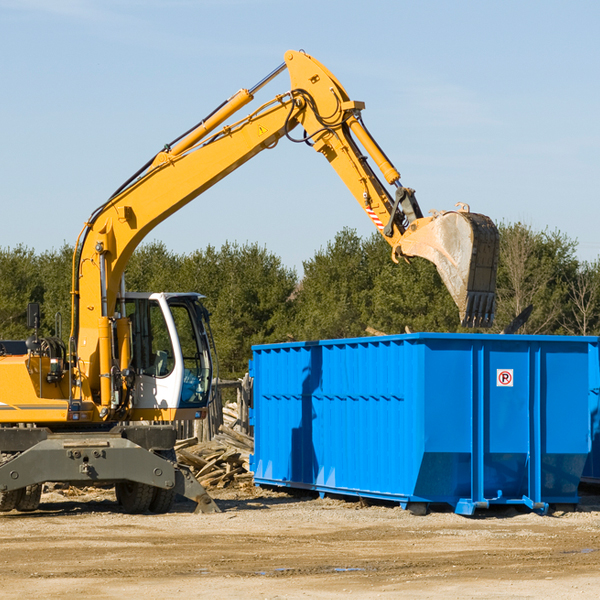 what size residential dumpster rentals are available in Humboldt TN